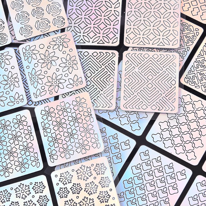 12 Style 3D Manicure Tips DIY Decorations Tool Nail Vinyls Hollow Irregular Grid Stencil Stripe Line Nail Art Transfer Stickers, Nb968
12 Style 3D Manicure Tips DIY Decorations Tool Nail Vinyls Hollow Irregular Grid Stencil Stripe Line Nail Art Transfer Stickers, Nb968