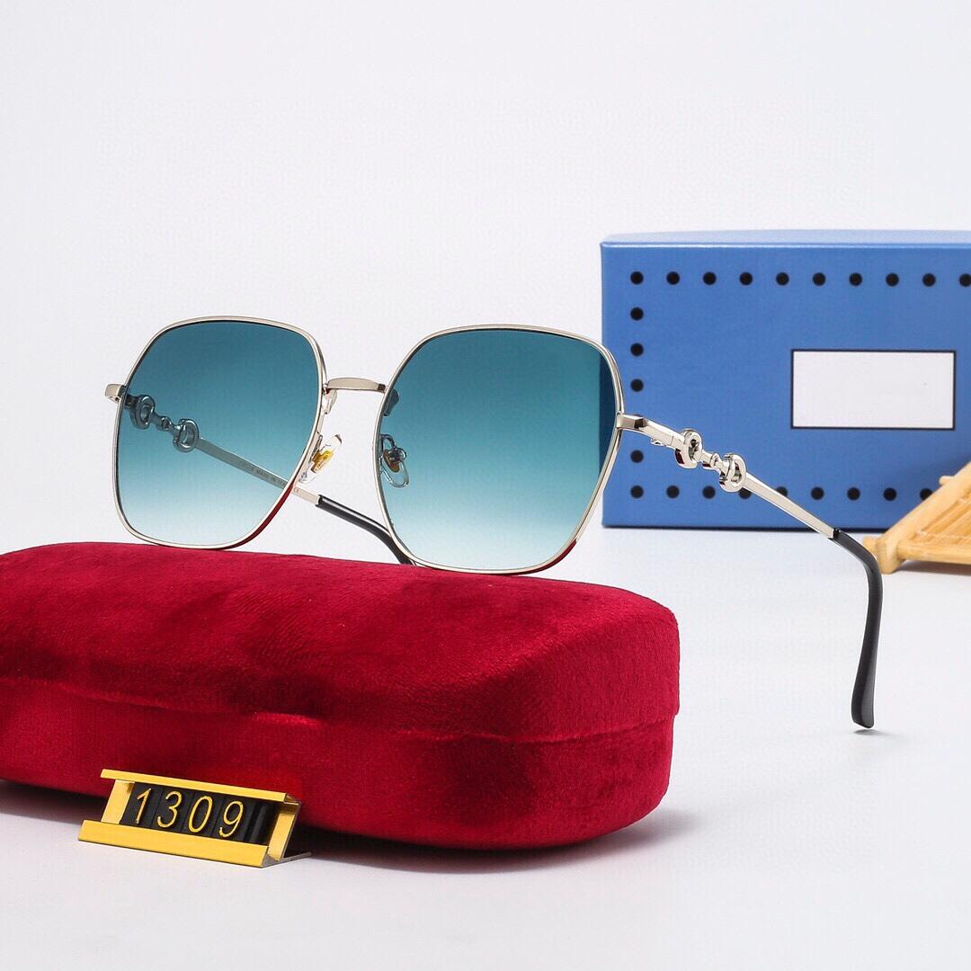 luxury designer sunglasses for men women mirror metal frame pilot sunglass classic vintage eyewear Anti-UV cycling driving 1pcs fashion sun glasses wi