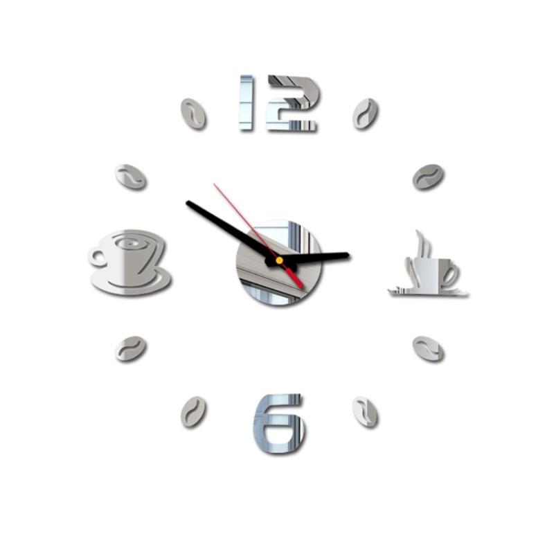 Cafe DIY Large Wall Clock Frameless Giant Wall Clock Modern Design Cafe Coffee Mug Coffee Bean Decor Kitchen Watch New
Cafe DIY Large Wall Clock Frameless Giant Wall Clock Modern Design Cafe Coffee Mug Coffee Bean Decor Kitchen Watch New