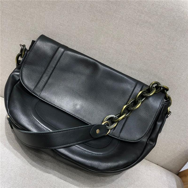 Vintage Messenger Bags For Women 2021 New Natural Cowhide Designer Handbag Luxury Female Tote High Quality Underarm Shoulder Bag, Black
Vintage Messenger Bags For Women 2021 New Natural Cowhide Designer Handbag Luxury Female Tote High Quality Underarm Shoulder Bag, Black