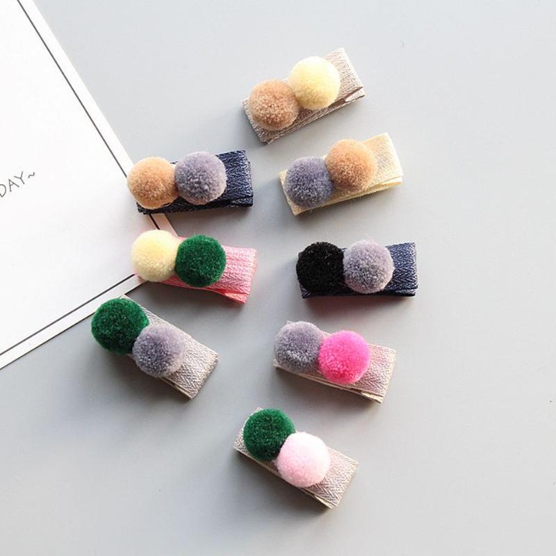 Cute Little Girls' Double Fluffy Ball Pom Pom Hair Clips Pompom All-Lined Alligator Hairpin Hair Accessories HC070, Hc024-1
Cute Little Girls' Double Fluffy Ball Pom Pom Hair Clips Pompom All-Lined Alligator Hairpin Hair Accessories HC070, Hc024-1