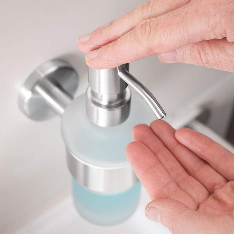 304 Stainless Steel Liquid Soap Holder Shampoo Dispenser Bathroom Liquid Foam Pump 200 Ml
304 Stainless Steel Liquid Soap Holder Shampoo Dispenser Bathroom Liquid Foam Pump 200 Ml