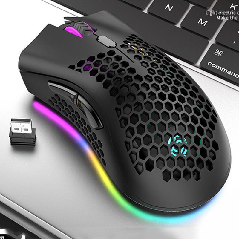 BM600 7 Buttons 2.4GHz USB Wireless RGB Mouse Rechargeable 3 Gears 1600 DPI Adjustable Hollow Honeycomb Gamer Mice1
BM600 7 Buttons 2.4GHz USB Wireless RGB Mouse Rechargeable 3 Gears 1600 DPI Adjustable Hollow Honeycomb Gamer Mice1