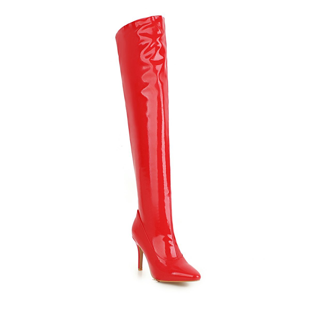 Ins hot woman on-the-knee more size 22-28 in European and American super high heels side long leather boots R0TR, Black
Ins hot woman on-the-knee more size 22-28 in European and American super high heels side long leather boots R0TR, Black