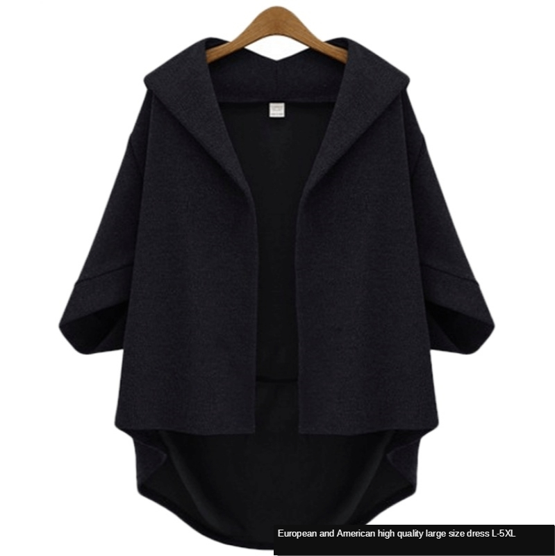 European and American Fashion Fall new women's tweed jacket Short seven-sleeve bat sleeves women's wear 201216
