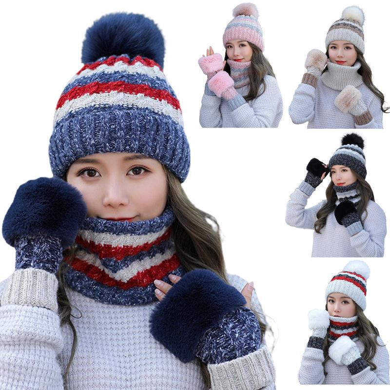 1set Hat Scarf Gloves Knitted Mask Warm Muffler Winter Soft Mittens Cap Women Fashion Keeping Warm, White
1set Hat Scarf Gloves Knitted Mask Warm Muffler Winter Soft Mittens Cap Women Fashion Keeping Warm, White
