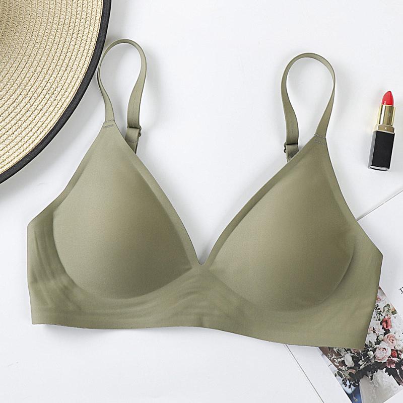 Seamless Underwear Women Comfortable And Breathable Rimless Bra Sexy Gathered Girls Bra
Seamless Underwear Women Comfortable And Breathable Rimless Bra Sexy Gathered Girls Bra