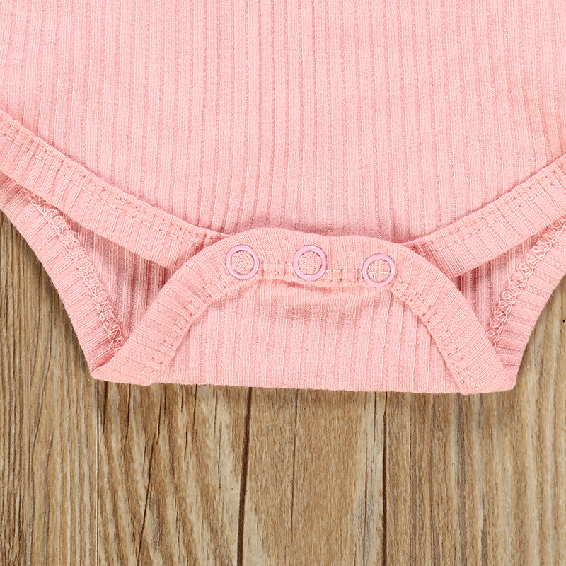 Newborn Baby Girls Clothes Sets Long Sleeve Romper Tops Strap Flower Dress Headband Infant Toddler Clothing Cute Outfit Set LJ201223
