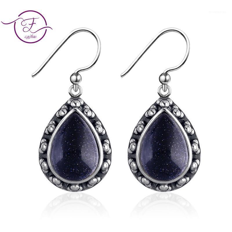 Blue Sandstone Gemstone Earrings For Women Vintage 925 Sterling Silver Drop Earring Jewelry For Engagement Party Anniversary1
Blue Sandstone Gemstone Earrings For Women Vintage 925 Sterling Silver Drop Earring Jewelry For Engagement Party Anniversary1