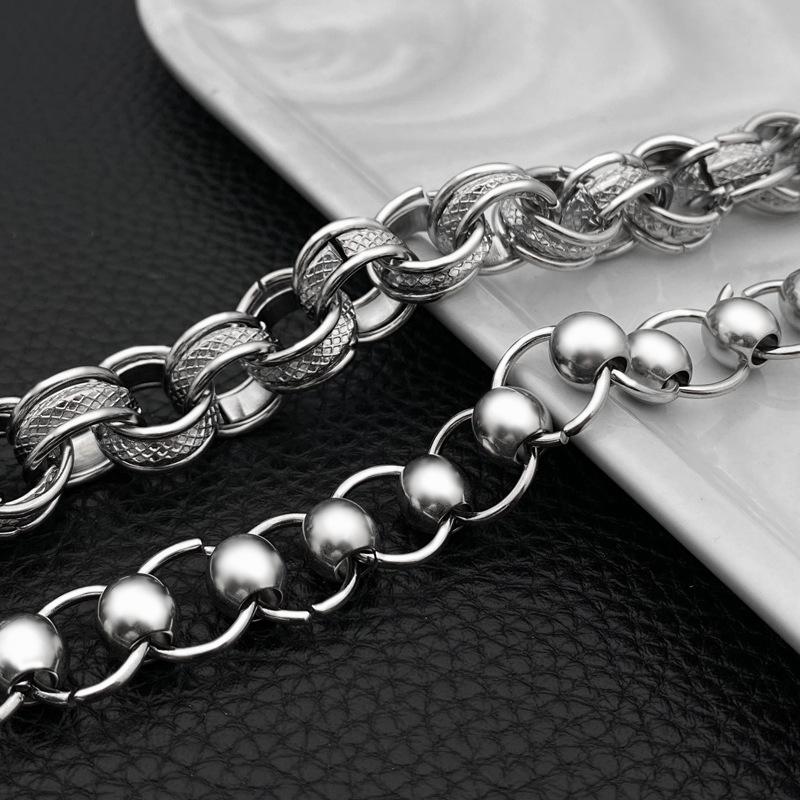 Bead Bracelets Mens Stainless Steel Big Bracelet on The Neck Hip Hop Punk Chains Bracelets Homme Fashion Jewelry 2021 Wholesale
Bead Bracelets Mens Stainless Steel Big Bracelet on The Neck Hip Hop Punk Chains Bracelets Homme Fashion Jewelry 2021 Wholesale