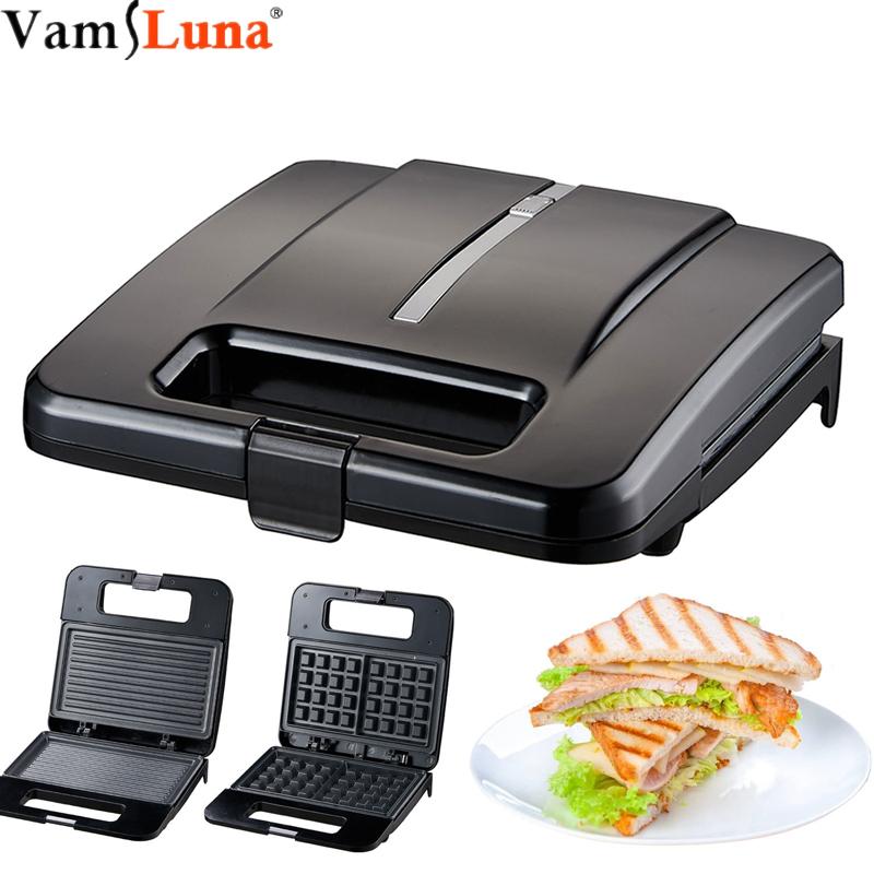 750W Sandwich Toaster Machine Toaster Oven Eletric Cooking Pan Removable Non-Stick Plate Pancake Grill Waffle Cone Maker
750W Sandwich Toaster Machine Toaster Oven Eletric Cooking Pan Removable Non-Stick Plate Pancake Grill Waffle Cone Maker