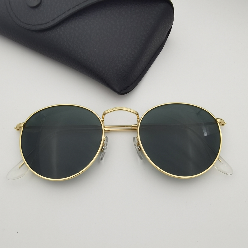 Fashionable metal frame sunglasses Round men women sun glasses driving glass lens de sol gafas diseñaor included box accessories
Fashionable metal frame sunglasses Round men women sun glasses driving glass lens de sol gafas diseñaor included box accessories