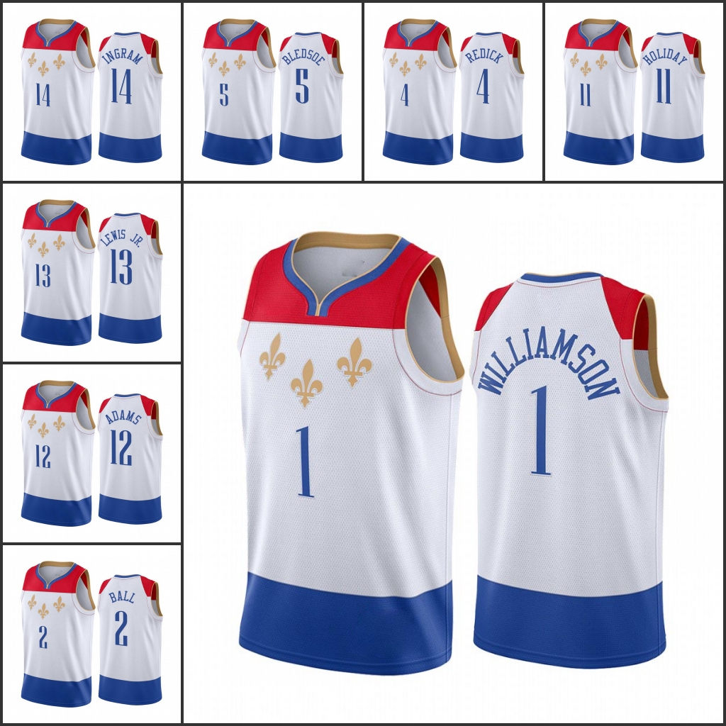 New Orleans Pelicans Men Steven Adams Brandon Ingram Zion Williamson White City Edition fleur-de-lis 2020-21 Jersey
New Orleans Pelicans Men Steven Adams Brandon Ingram Zion Williamson White City Edition fleur-de-lis 2020-21 Jersey