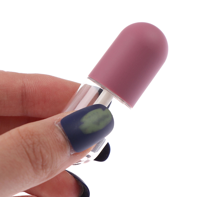 Dark Pink 2.1*0.71in DIY Empty Cosmetic Tube Lip Clear Lipstick Tube Container 3ML, Customize
