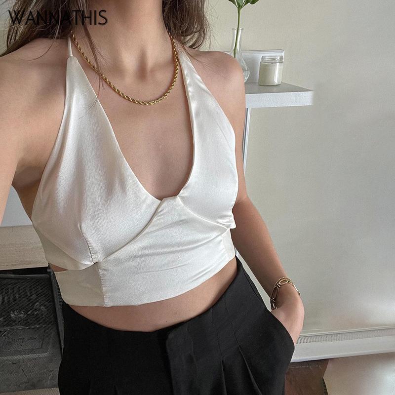 WannaThis Halter Sexy Camis Women' Top Sleeveless Backless Corset Bandage Crop Tops Summer Fashion Elegant Aesthetic Camisole, White
WannaThis Halter Sexy Camis Women' Top Sleeveless Backless Corset Bandage Crop Tops Summer Fashion Elegant Aesthetic Camisole, White