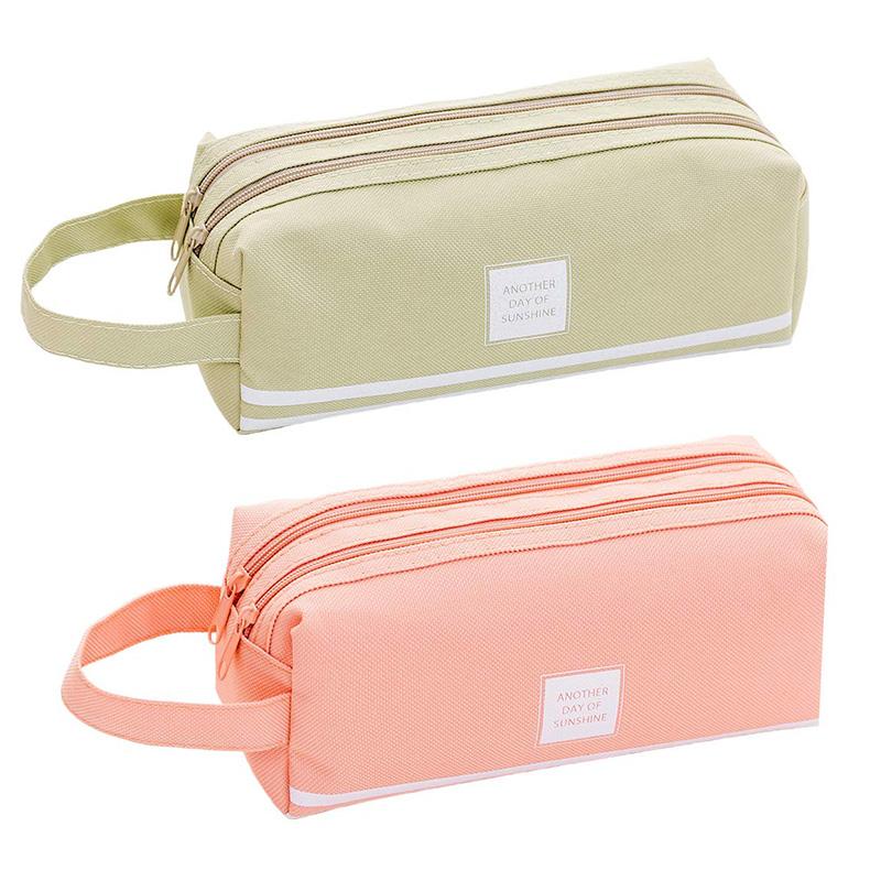 2 Pack Large Capacity Pen Pencil Storage Case, Double Zipper Student Stationery Pouch Pen Bag, Multi Compartments Holder for
2 Pack Large Capacity Pen Pencil Storage Case, Double Zipper Student Stationery Pouch Pen Bag, Multi Compartments Holder for