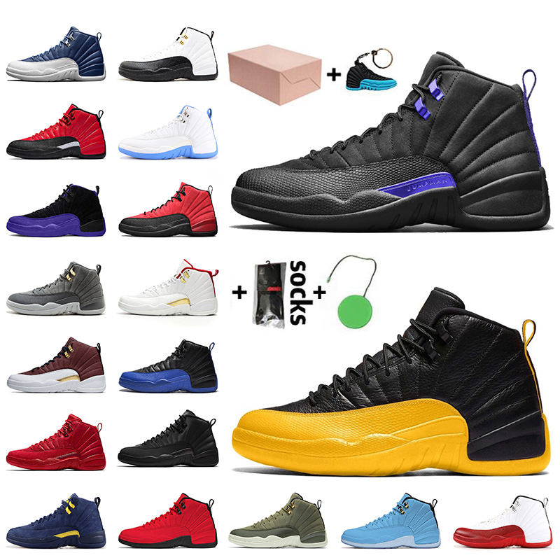 2021 Jumpman 12 With Box 12s Mens Basketball Shoes Dark Concord University Gold Indigo Game Royal OVO White Mens Sneakers Trainers, #9 taxi 36-47
2021 Jumpman 12 With Box 12s Mens Basketball Shoes Dark Concord University Gold Indigo Game Royal OVO White Mens Sneakers Trainers, #9 taxi 36-47