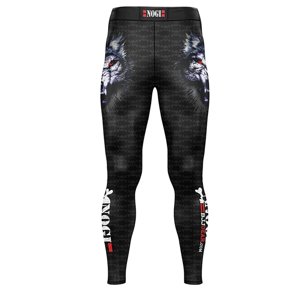 Men Skull Printing Yoga Pants Sportswear Soft Comfortable BJJ MMA Full Length Spats 201027