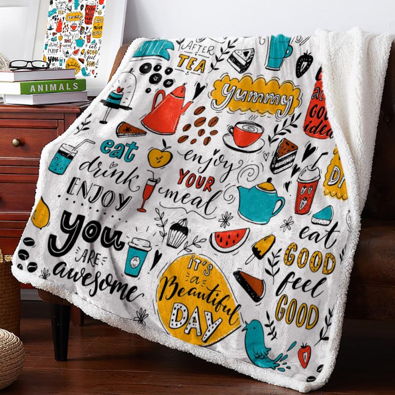 Cafe Doodle Teapot Cup Fleece Blanket Warm Cashmere Blanket Office Sofa Supplies Blankets for Beds
Cafe Doodle Teapot Cup Fleece Blanket Warm Cashmere Blanket Office Sofa Supplies Blankets for Beds