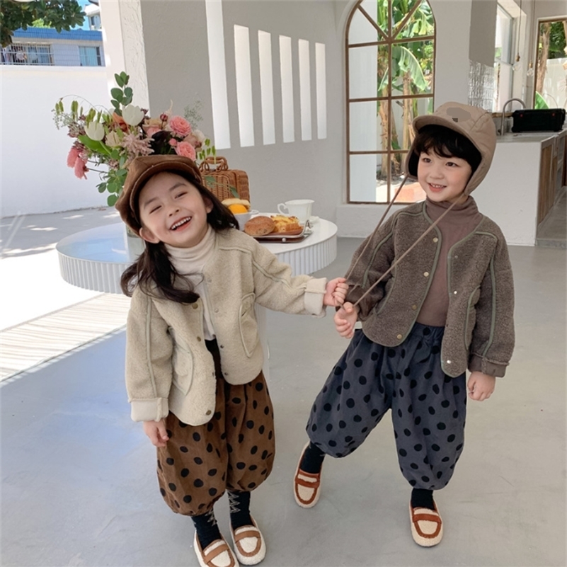 Autumn fashion boys and girls woolen warm jackets Korean style children loose casual coats 201216, Beige
Autumn fashion boys and girls woolen warm jackets Korean style children loose casual coats 201216, Beige