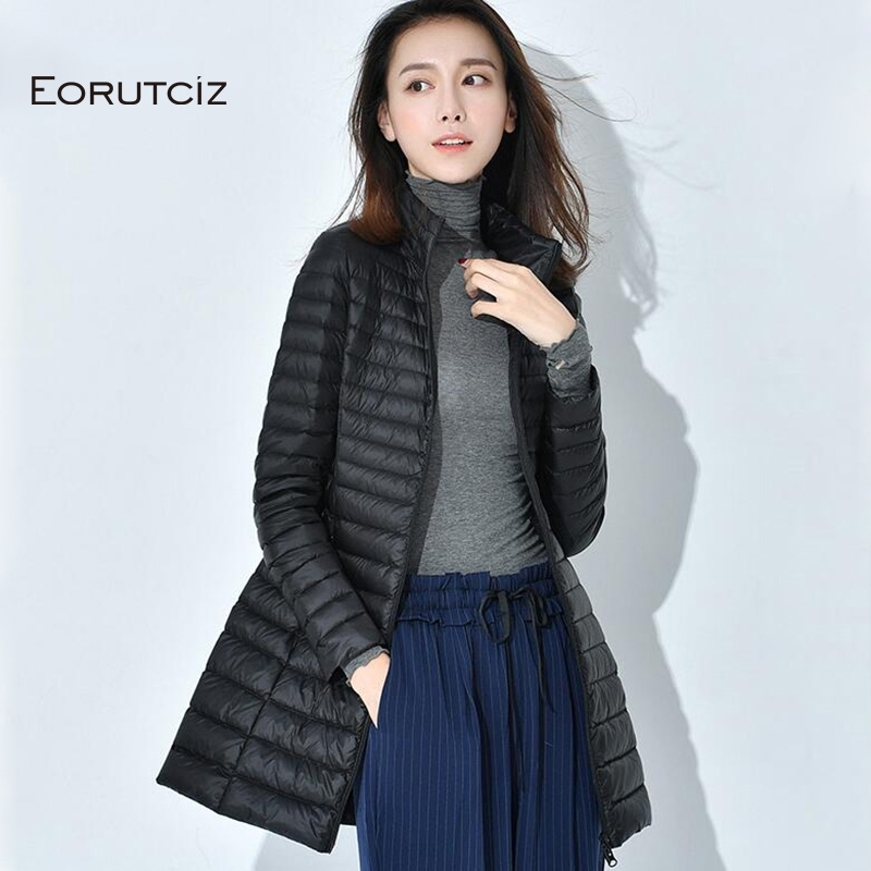 Winter Long Down Coat Women Plus Size 4XL Ultra Light Jacket Slim Warm Vintage Black Autumn Duck Down Coat LM184 Y201026, Khaki
Winter Long Down Coat Women Plus Size 4XL Ultra Light Jacket Slim Warm Vintage Black Autumn Duck Down Coat LM184 Y201026, Khaki