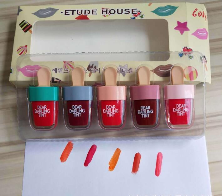 ETUDE HOUSE Dear Darling Tint Lipgloss Ice Cream Makeup Liquid Matte Lipstick Lasting Cream Moisturizing Waterproof Lip Gloss Set 5 Color, Mixed color
ETUDE HOUSE Dear Darling Tint Lipgloss Ice Cream Makeup Liquid Matte Lipstick Lasting Cream Moisturizing Waterproof Lip Gloss Set 5 Color, Mixed color