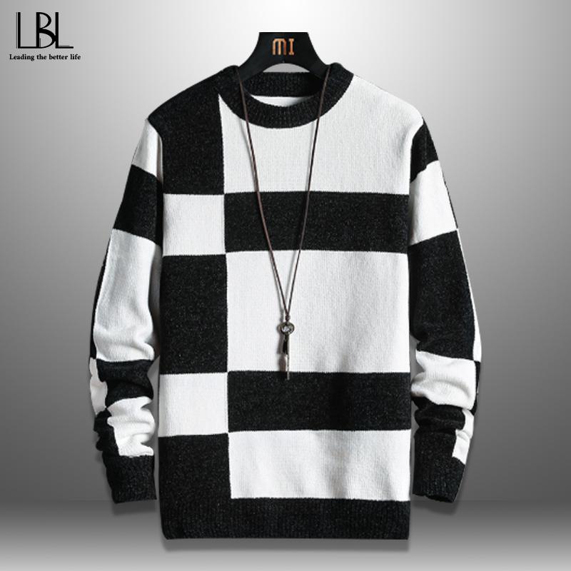 Casual Men's Sweater O-Neck Striped Slim Fit Knittwear 2021 New Mens Sweaters Pullovers Pullover Men Patchwork Pull Homme 3XL, Mw744 brown
Casual Men's Sweater O-Neck Striped Slim Fit Knittwear 2021 New Mens Sweaters Pullovers Pullover Men Patchwork Pull Homme 3XL, Mw744 brown