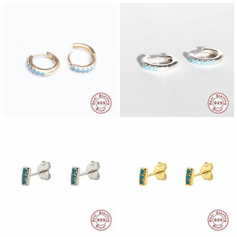 925 Sterling Silver Stud earrings Blue zircon Silver Earrings For Women Girl Sterling-silver-jewelry Brincos A301
925 Sterling Silver Stud earrings Blue zircon Silver Earrings For Women Girl Sterling-silver-jewelry Brincos A301