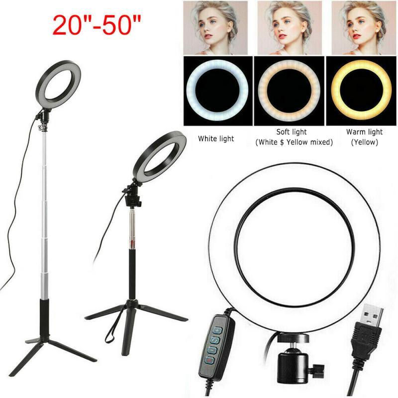 Ring Light LED Studio Light 3Modles Photo Video Ring Lamp Dimmable 360 Rotate Tripod Selfie With Phone Holder Camera Phone
Ring Light LED Studio Light 3Modles Photo Video Ring Lamp Dimmable 360 Rotate Tripod Selfie With Phone Holder Camera Phone