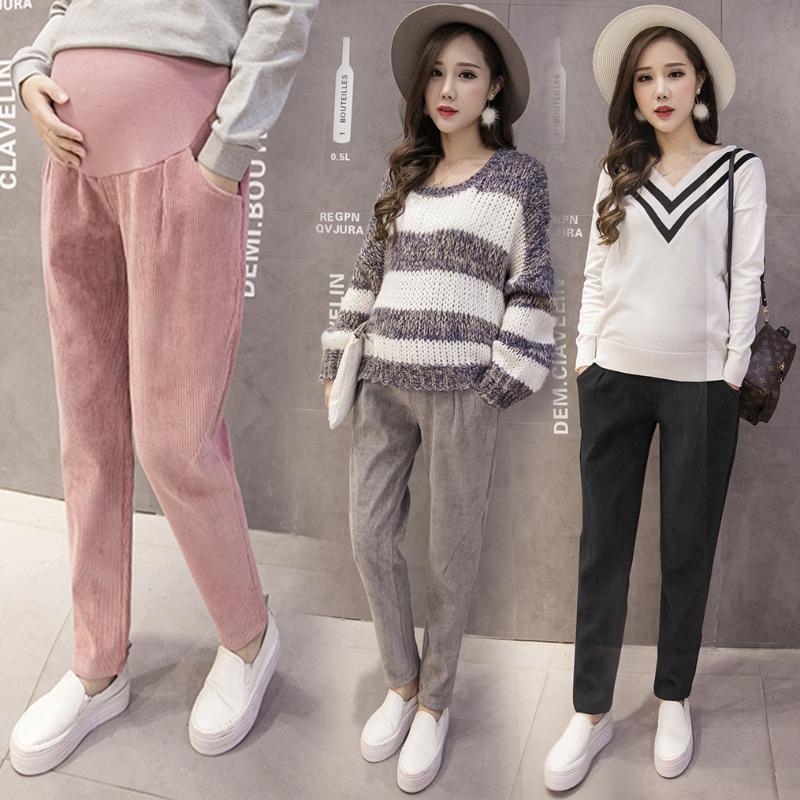 Maternity Autumn Winter Fashion Pants Pregnant Women Loose-fitting Abdominal Leggings Plus Velvet Thickening Corduroy Trousers, Black
Maternity Autumn Winter Fashion Pants Pregnant Women Loose-fitting Abdominal Leggings Plus Velvet Thickening Corduroy Trousers, Black