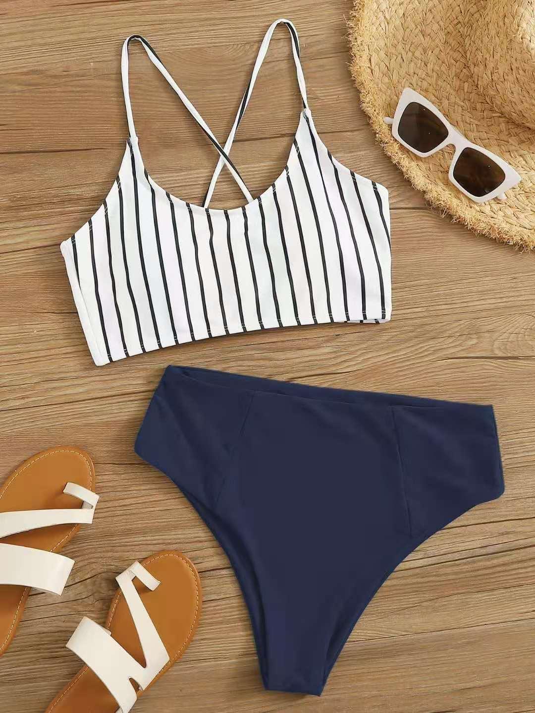 Bikini white bar print sexy high waisted swimsuit women 2020 new cross border foreign trade express bikini 2021Premium NEW
Bikini white bar print sexy high waisted swimsuit women 2020 new cross border foreign trade express bikini 2021Premium NEW