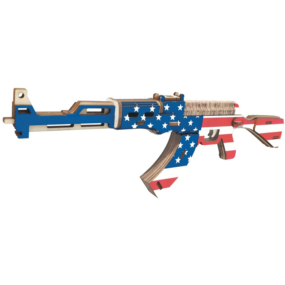 Star Spangled Banner AK47 Puzzle 3D Wooden Puzzle Model Kit Woodcraft Assembly Kit Toy Adult DIY Craft Building Laser Cutting
Star Spangled Banner AK47 Puzzle 3D Wooden Puzzle Model Kit Woodcraft Assembly Kit Toy Adult DIY Craft Building Laser Cutting