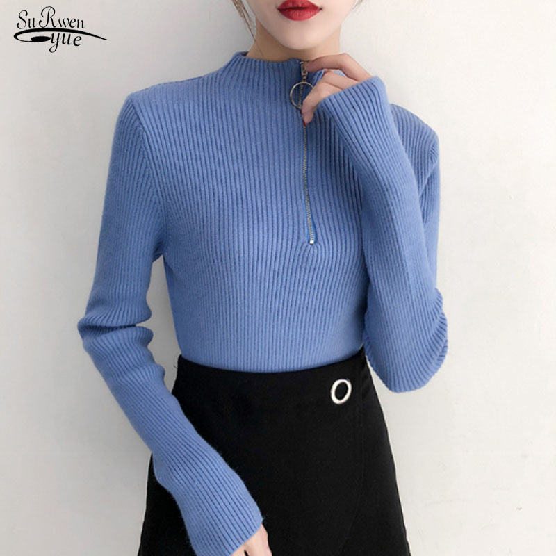 Autumn Solid Wool Sweaters Turtleneck Women Sweater Office Lady Pullover Bottoming Winter Clothes with Zip 10553 210521, White
Autumn Solid Wool Sweaters Turtleneck Women Sweater Office Lady Pullover Bottoming Winter Clothes with Zip 10553 210521, White