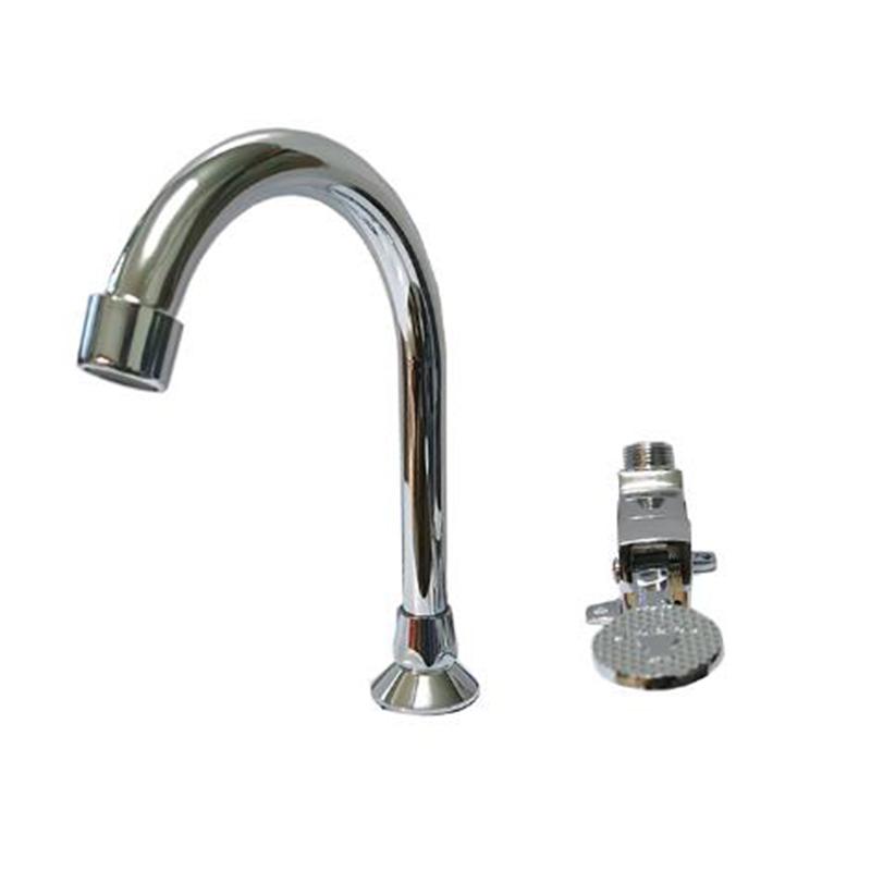 LedFre Brass Foot Control Faucet Cheap Polished Chrome Basin Sink Mixer Foot Switch laboratory Water Tap Wholesale Touchless Tap
LedFre Brass Foot Control Faucet Cheap Polished Chrome Basin Sink Mixer Foot Switch laboratory Water Tap Wholesale Touchless Tap