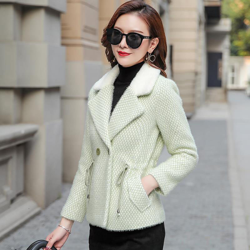 New Winter Women's Jackets Mink Watch Coat Thicken Wool Outwear Stylish Fashion Short Hot Female Casual Tops Woolen Jacket R881 3p95, Green
New Winter Women's Jackets Mink Watch Coat Thicken Wool Outwear Stylish Fashion Short Hot Female Casual Tops Woolen Jacket R881 3p95, Green