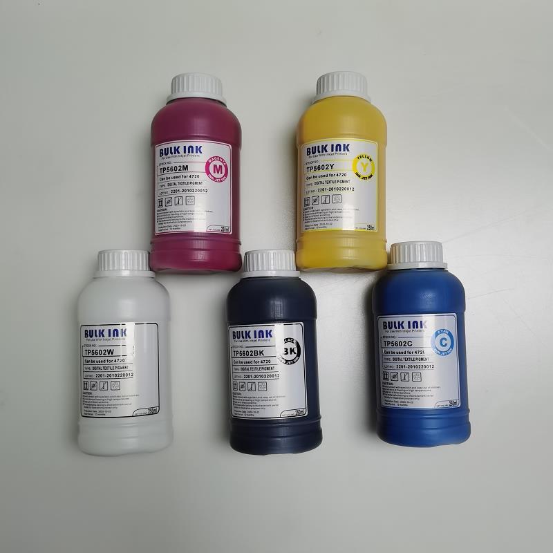 DOMSEM 250ML 1 Bottles /lot Textile Ink For T shirt T-shirt Shirts Cloth Clothes Garment Printer CMYKW