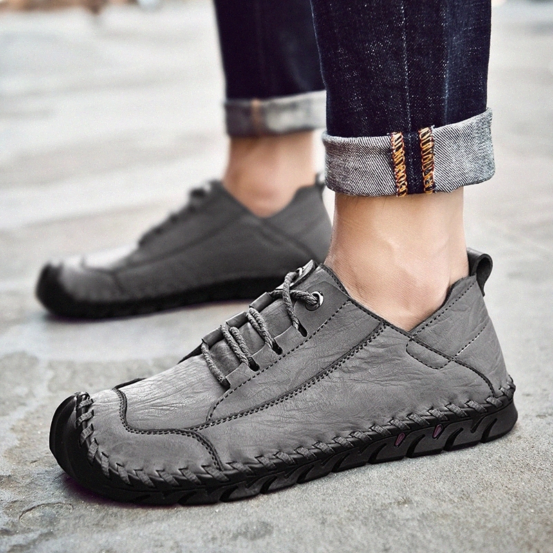 Men genuine Leather Casual Shoes outdoor Lace Up Male Fashion Brand fashion Sneakers gray Black Man oxfords Leisure Shoes #KY5O
Men genuine Leather Casual Shoes outdoor Lace Up Male Fashion Brand fashion Sneakers gray Black Man oxfords Leisure Shoes #KY5O