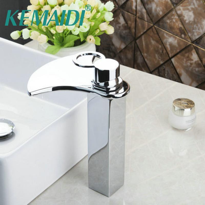 KEMAIDI Bathroom Bath Basin Lavatory Plumbing Fixtures Sink Grifos Tap Mixer Faucet Tall Spout Solid Brass Widespread Waterfall 
KEMAIDI Bathroom Bath Basin Lavatory Plumbing Fixtures Sink Grifos Tap Mixer Faucet Tall Spout Solid Brass Widespread Waterfall