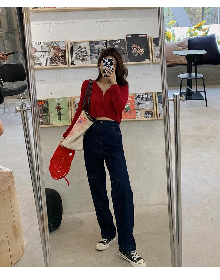 2020 High Waist Loose Comfortable Jeans for Women Plus Size Fashionable Casual Straight Pants Mom Jeans Washed Boyfriend, Dark blue
2020 High Waist Loose Comfortable Jeans for Women Plus Size Fashionable Casual Straight Pants Mom Jeans Washed Boyfriend, Dark blue