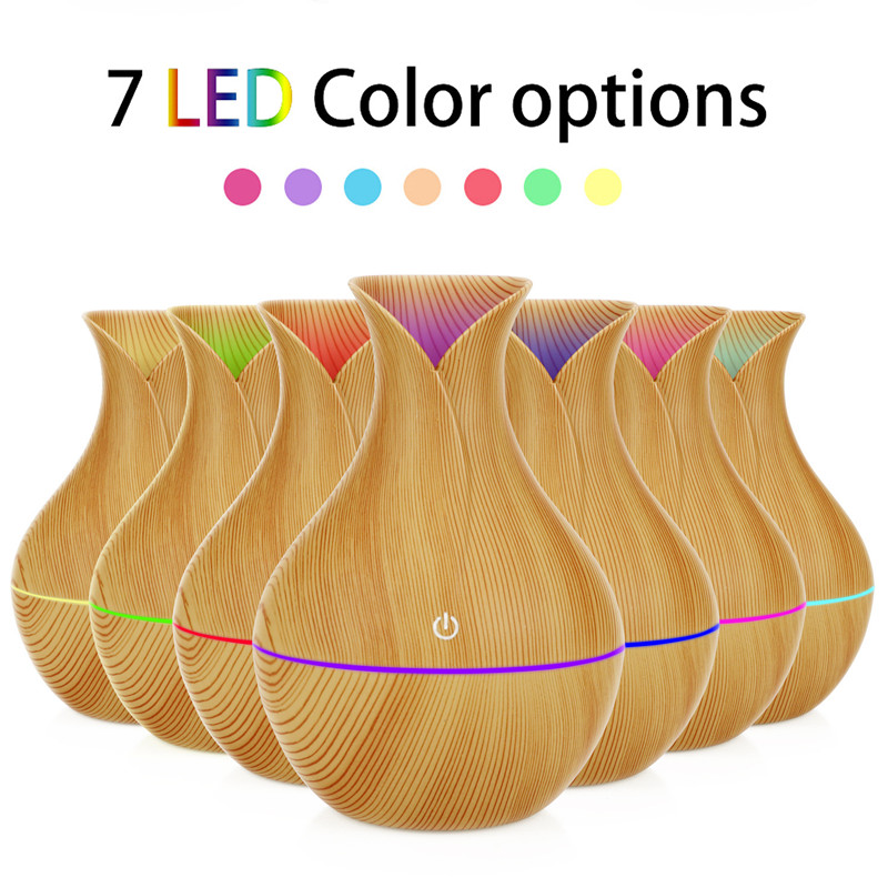 200ml Aroma Essential Oil Diffuser Ultrasonic Air Humidifier Purifier with Wood Grain shape 7colors Changing LED Lights for Office Home
200ml Aroma Essential Oil Diffuser Ultrasonic Air Humidifier Purifier with Wood Grain shape 7colors Changing LED Lights for Office Home