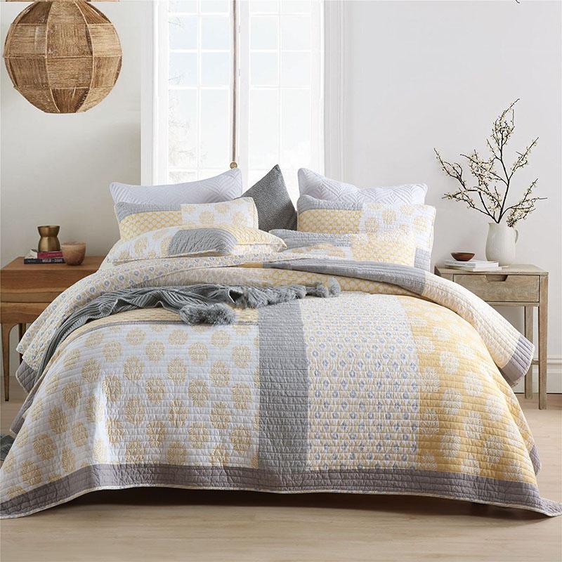 Comforters & Sets GXC Bedspreads Quilt Set 3pcs Cotton Quilts For Double Bed Patchwork Coverlet Cover Pillowcase Queen Size Blanket, As picture
Comforters & Sets GXC Bedspreads Quilt Set 3pcs Cotton Quilts For Double Bed Patchwork Coverlet Cover Pillowcase Queen Size Blanket, As picture