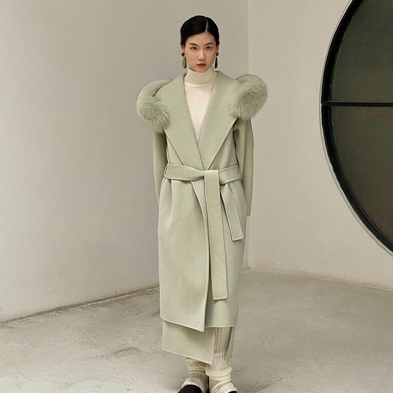 COLINE collars double-sided cloth coat female 2020 winter wool coat in guangzhou UUS long, See chart
COLINE collars double-sided cloth coat female 2020 winter wool coat in guangzhou UUS long, See chart
