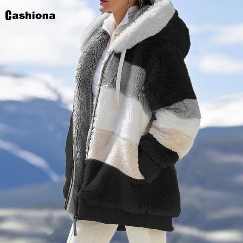 Plus Size 4XL 5XL Women Faxu Fur Coats Patchwork Plush Outerwear Zipper Hoodie Coats Winter Fleece Jackets Womens Clothing 2021, Red
Plus Size 4XL 5XL Women Faxu Fur Coats Patchwork Plush Outerwear Zipper Hoodie Coats Winter Fleece Jackets Womens Clothing 2021, Red