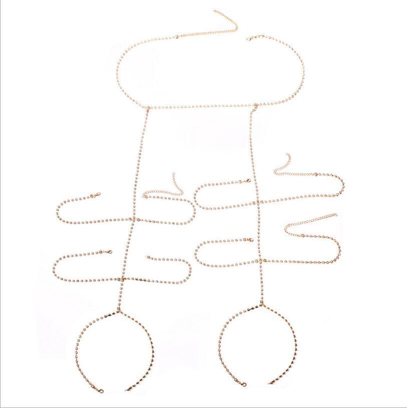 High quality crystal Night club Leg Thigh Chain Shiny Women Sexy Body Chain Leg Thigh Harness Jewelry Beach Multi Layers Chains T200508