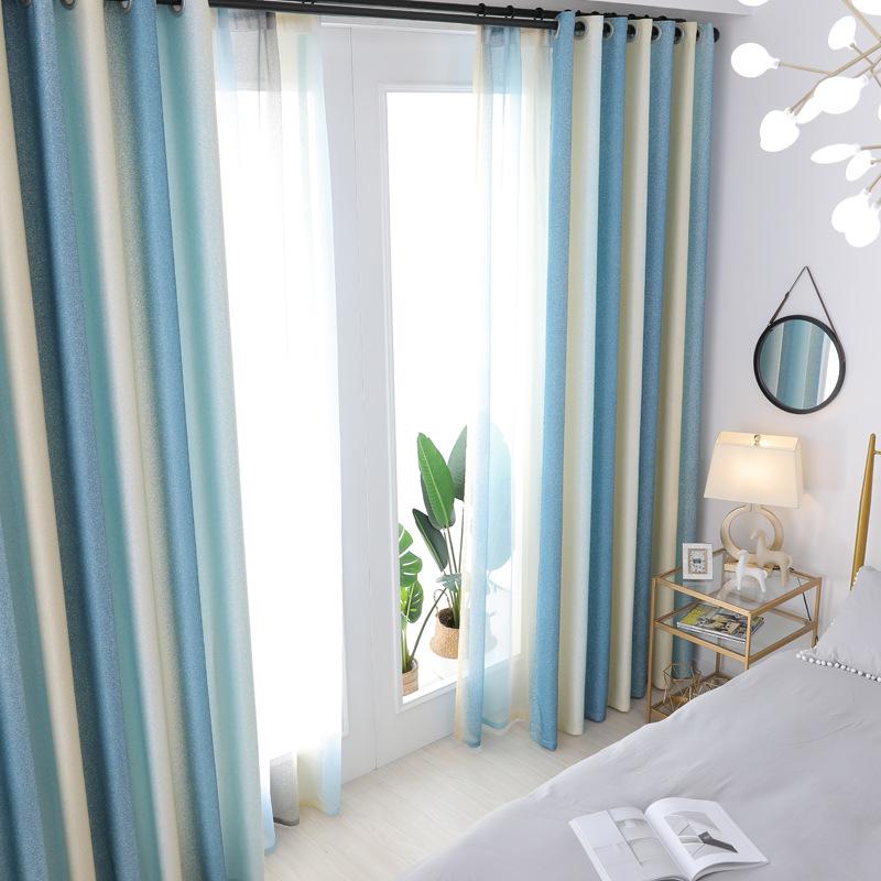Blue Striped Printed Blackout Curtains For Living Room Modern Room For Study Kids Married Rideaux Window Blinds Cortinas, Gray
Blue Striped Printed Blackout Curtains For Living Room Modern Room For Study Kids Married Rideaux Window Blinds Cortinas, Gray