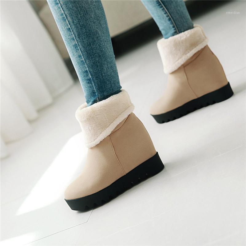 YMECHIC 2020 Winter Lady Thick Fur Ankle Snow Boots Female Increasing Height Women Warm Shoes Black Beige Snowboots Plus Size1
YMECHIC 2020 Winter Lady Thick Fur Ankle Snow Boots Female Increasing Height Women Warm Shoes Black Beige Snowboots Plus Size1