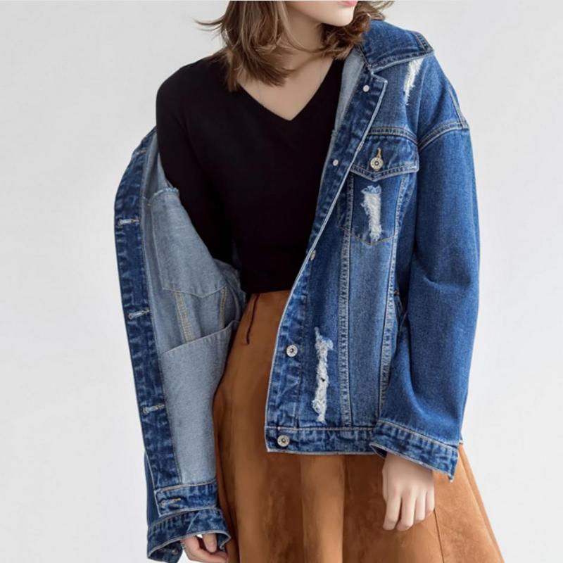 New Autumn Women Denim Jacket Bf Wind Jean Jacket Loose Long Sleeve Coats Large Size, Blue 4
New Autumn Women Denim Jacket Bf Wind Jean Jacket Loose Long Sleeve Coats Large Size, Blue 4