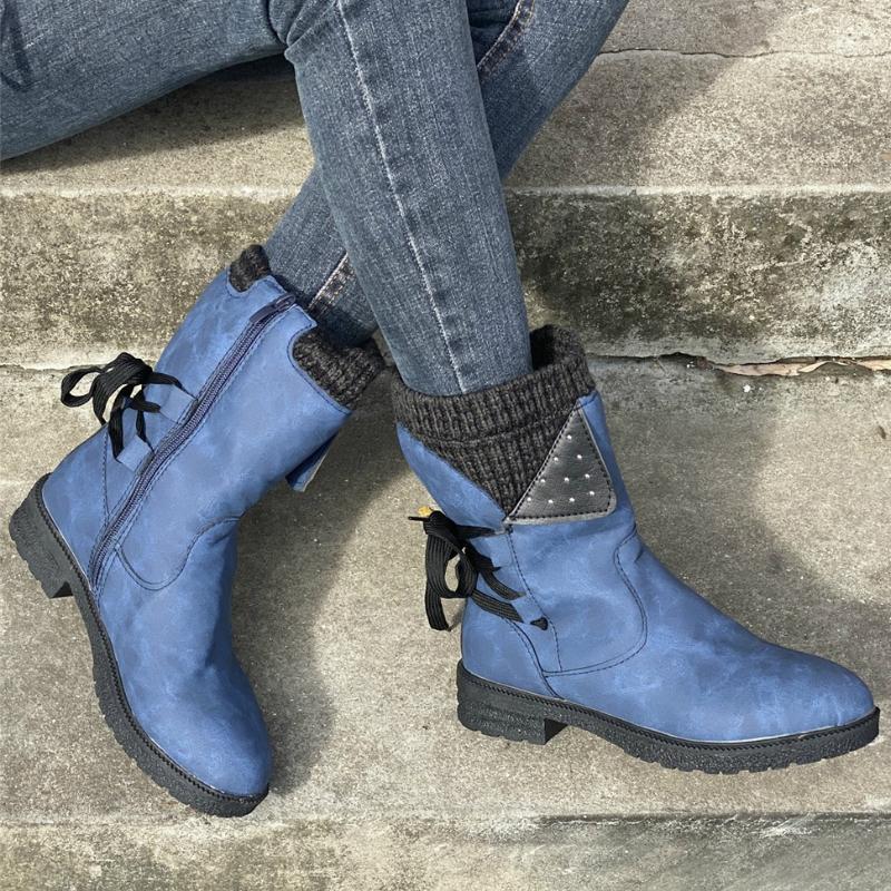Winter Women Boots Ankle Flock Leather Platform Square Heels Back Cross Tie Zip Casual Retro Handmade Sewing Ladies Shoes Female1, Black
Winter Women Boots Ankle Flock Leather Platform Square Heels Back Cross Tie Zip Casual Retro Handmade Sewing Ladies Shoes Female1, Black