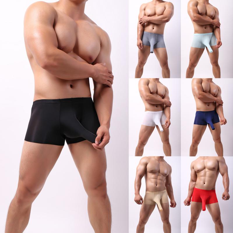 Fashionable Men's Boxer Pants U-shaped Ice Silk Traceless Elephant Trunk Underpa Breathable comfortable and soft Dropshipping, Bg
Fashionable Men's Boxer Pants U-shaped Ice Silk Traceless Elephant Trunk Underpa Breathable comfortable and soft Dropshipping, Bg