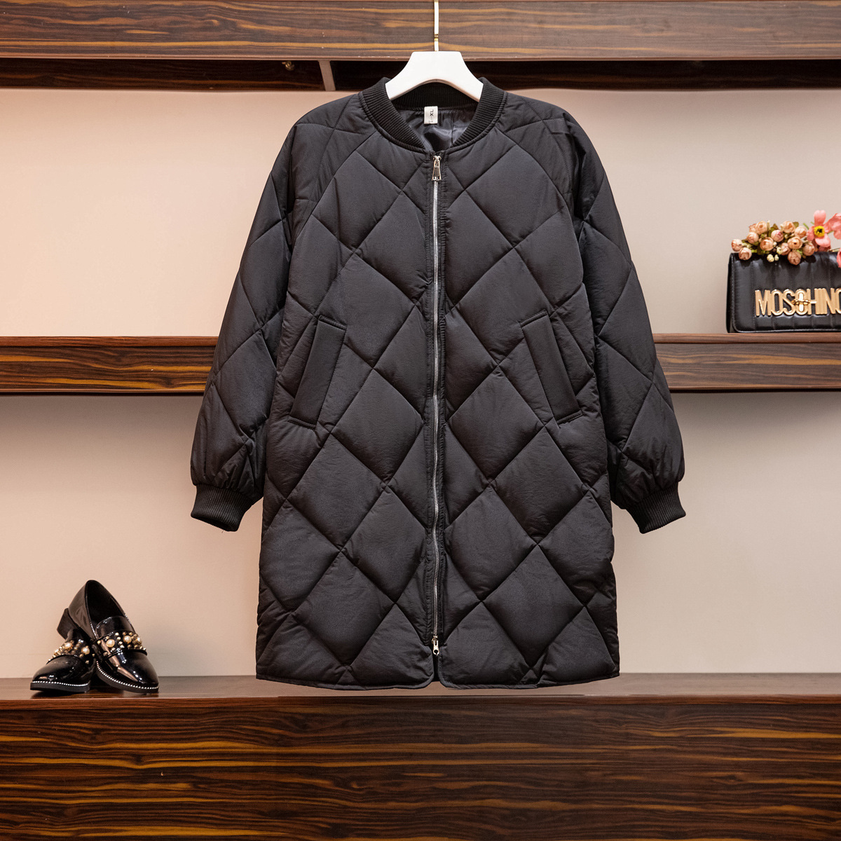 Women's Parka Warm Woman's Overcoat Thick Cotton Quilted Coat Plus Size Black Turtleneck Outerwear Winter Jacket Gs38
Women's Parka Warm Woman's Overcoat Thick Cotton Quilted Coat Plus Size Black Turtleneck Outerwear Winter Jacket Gs38